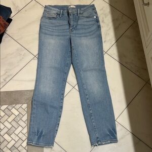 Good American Light Blue Straight Leg Jeans